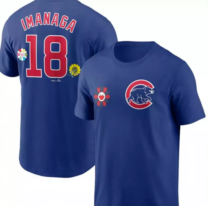 Men Chicago Cubs #18 Imanaga blue 2025 MLB T shirts